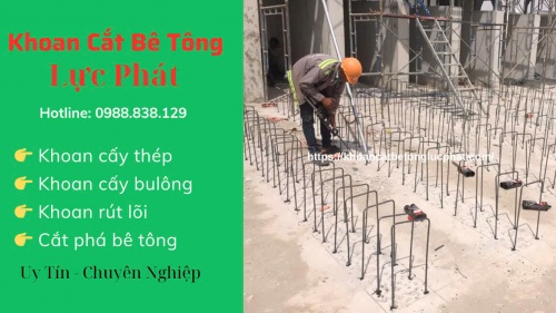 Khoan cấy thép chờ bằng hóa chất Ramsset g5, Hilti tại thủ đức giá rẻ