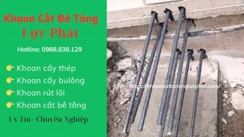 Thi công khoan cấy thép tại Long An chuyên nghiệp
