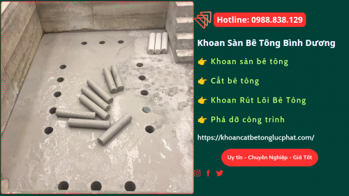Khoan lỗ xuyên sàn bê tông tại bình dương uy tín