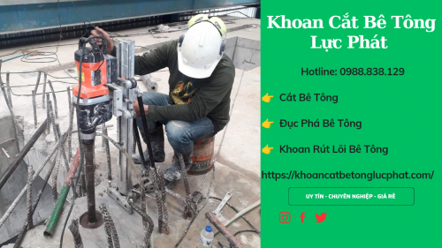 Khoan lỗ xuyên sàn bê tông tại huyện củ chi thi công chính xác