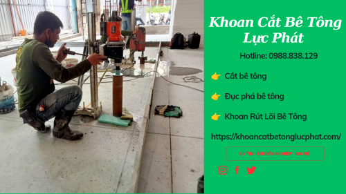 Khoan lỗ xuyên sàn bê tông tại quận 11 thi công chính xác