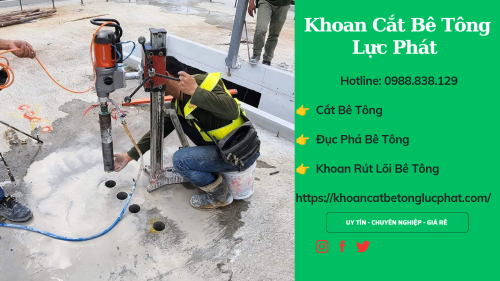Khoan lỗ xuyên sàn bê tông tại quận phú nhuận giá rẻ nhất thị trường