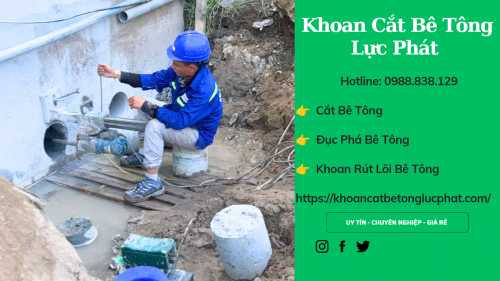 Khoan lỗ xuyên tường đà vách bê tông tại huyện củ chi thi công nhanh chóng