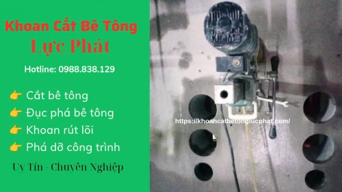 Thi công khoan rút lõi bê tông Biên Hòa thợ giỏi, chuyên môn cao
