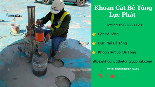Thi công khoan rút lõi bê tông tại quận phú nhuận thi công chính xác