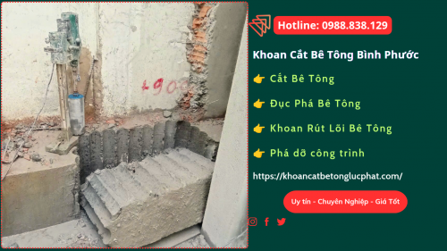 Khoan rút lõi bê tông tại bình phước uy tín giá rẻ