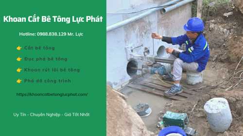 Khoan rút lõi bê tông tại huyện nhơn trạch thi công nhanh chóng, chính xác