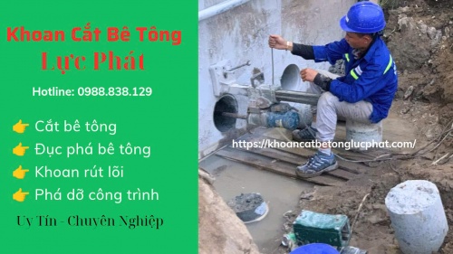 Khoan rút lõi bê tông tại quận Bình Thạnh giá rẻ