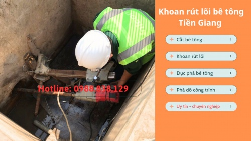 Khoan rút lõi bê tông tại tiền giang chuyên nghiệp