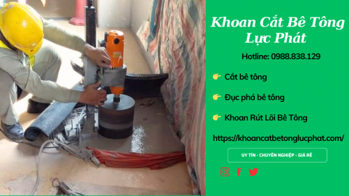 Thi công khoan rút lõi khoan sàn bê tông tại thành phố biên hòa chuyên nghiệp