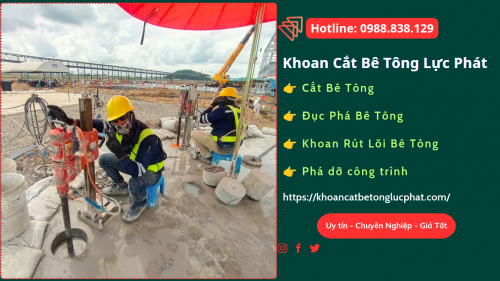 Thi công khoan rút lõi sàn nền bê tông tại tphcm uy tín, chuyên nghiệp