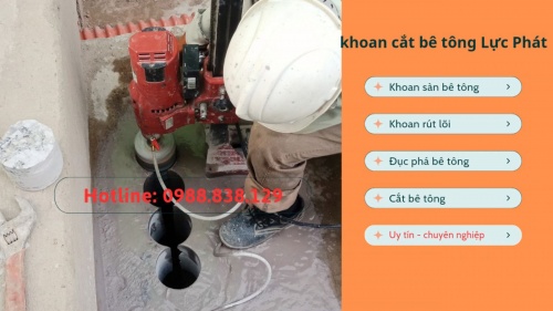 Khoan sàn bê tông cốt thép tại quận 1