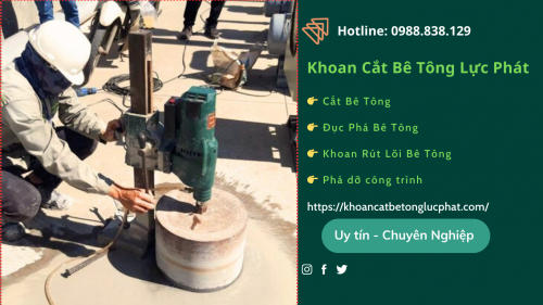 Khoan sàn bê tông tại quận bình thạnh thi công chính xác