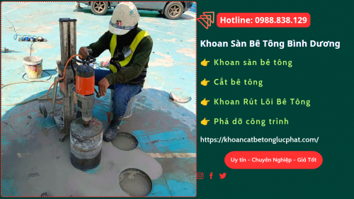 Khoan sàn bê tông tại bình dương giá rẻ