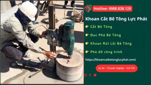 Khoan sàn bê tông tại tỉnh bình phước thi công chính xác