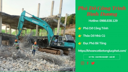 Phá dỡ công trình tại bình dương chuyên nghiệp