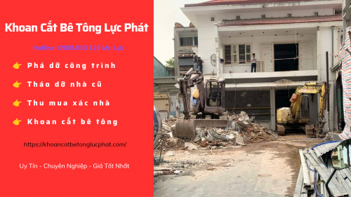 Tháo dỡ công trình nhà cũ tại tphcm uy tín