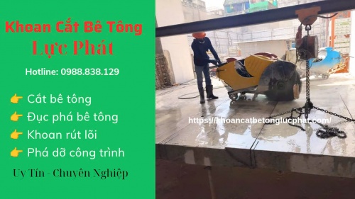 Thi công cắt hạ sàn bê tông uy tín, chuyên nghiệp