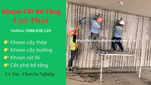 Thi công khoan cấy thép chờ uy tín, chuyên nghiệp
