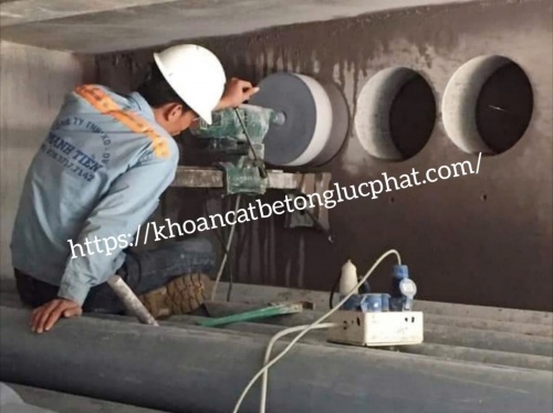 Thi công khoan rút lõi bê tông xuyên tường, đà, vách chuyên nghiệp