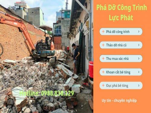 Đập phá nhà cũ tại thủ đức chuyên nghiệp, giá rẻ