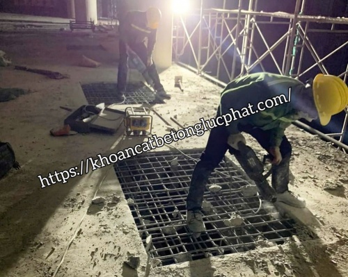 Thi công đục sàn bê tông tại quận 9