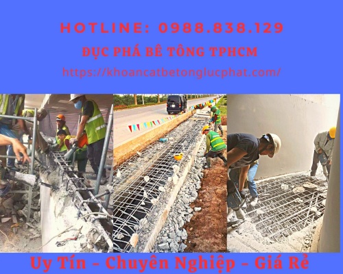 Đục bê tông sàn đà dầm nền nhà xưởng tại tphcm giá rẻ