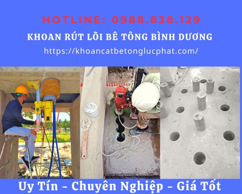 Khoan rút lõi bê tông bình dương thi công chuyên nghiệp