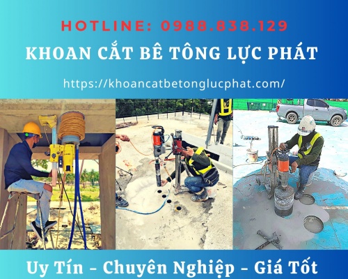 Khoan lỗ sàn bê tông tại quận 9 khoan sàn bê tông chuyên nghiệp