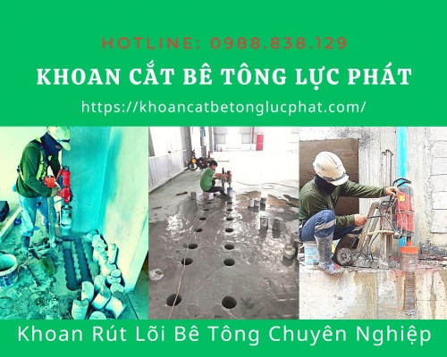 Khoan lỗ xuyên sàn bê tông tại quận 2