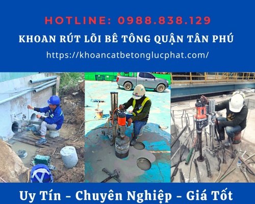 Khoan lỗ xuyên sàn bê tông tại quận tân phú thi công nhanh chóng