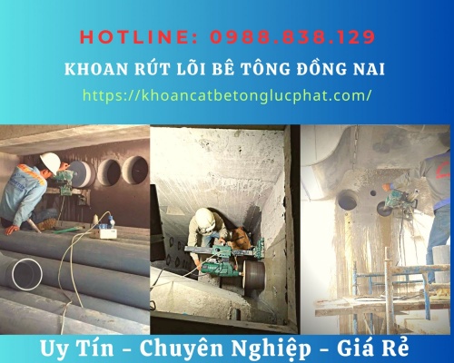 Khoan lỗ xuyên sàn đà dầm vách bê tông tại đồng nai chuyên nghiệp