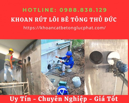 khoan lỗ xuyên tường vách bê tông tại quận thủ đức