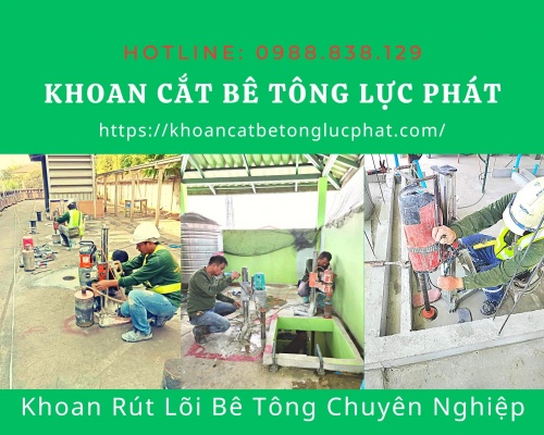 Khoan rút lõi bê tông quận 3, khoan sàn bê tông quận 3