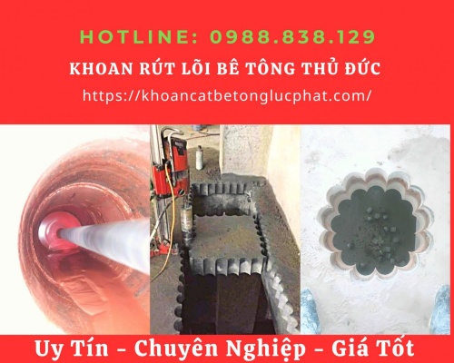 khoan rút lõi bê tông quận thủ đức chuyên nghiệp
