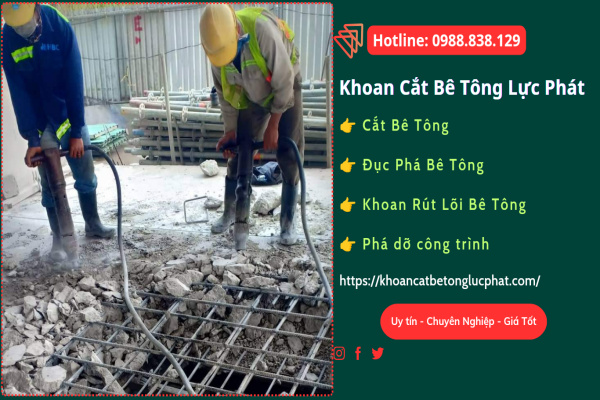 Đục phá bê tông tại quận 4 thi công nhanh chóng