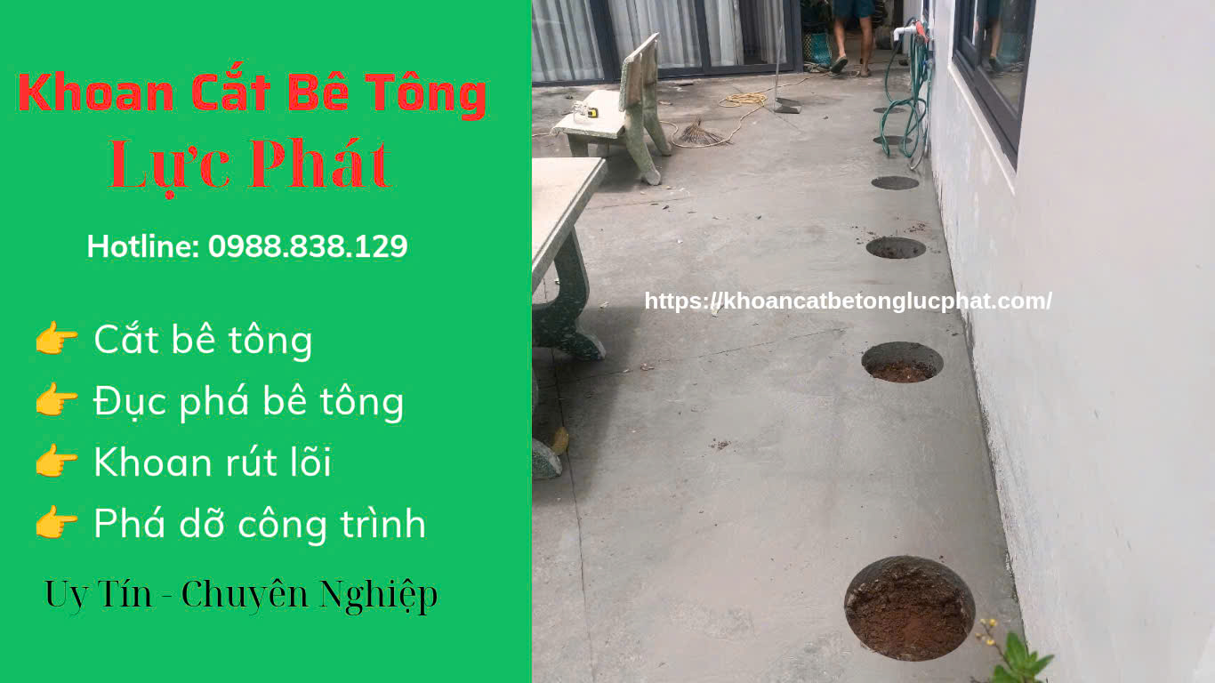 Khoan rút lõi bê tông chuyên nghiệp